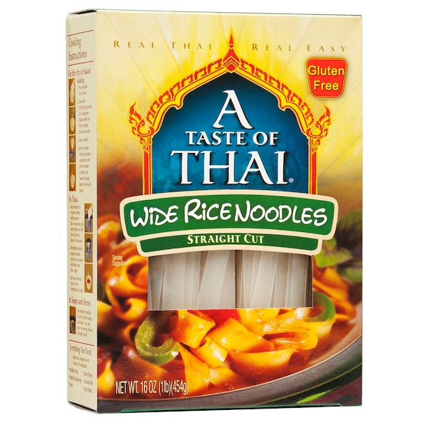 A Taste Of Thai Wide Rice Noodles, PK6 8083 - main